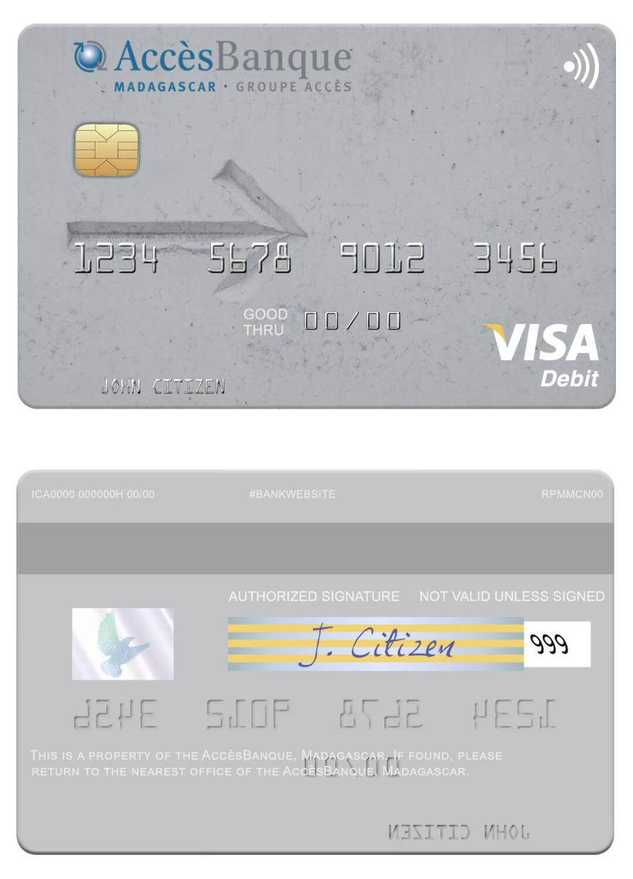 Madagascar AccesBanque visa debit card